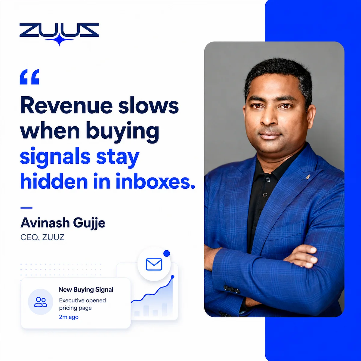 Avinash Gujje, CEO of ZUUZ, on buying signals hidden in the inbox